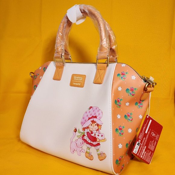Loungefly Strawberry Shortcake & Friends Birthday Cake Satchel Handbag NEW - Picture 5 of 13